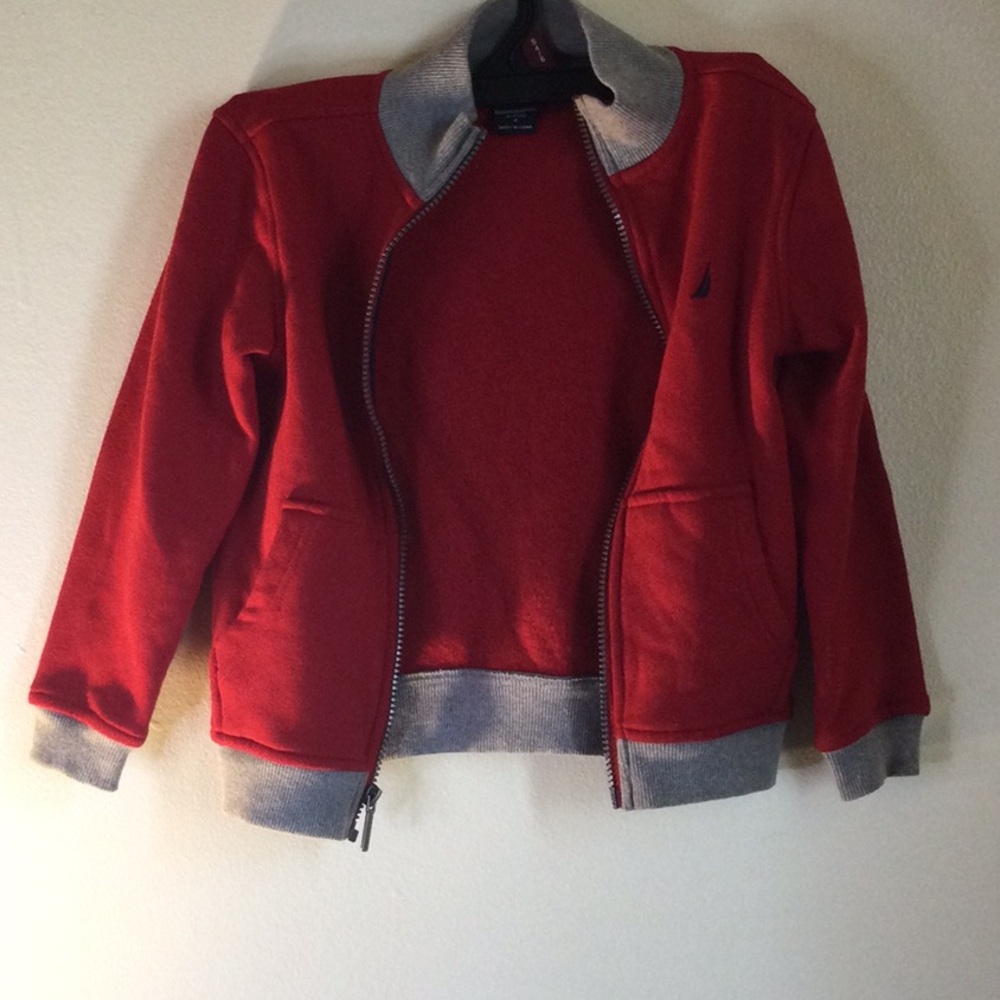 Nautica Kids Red and Gray Blazer
